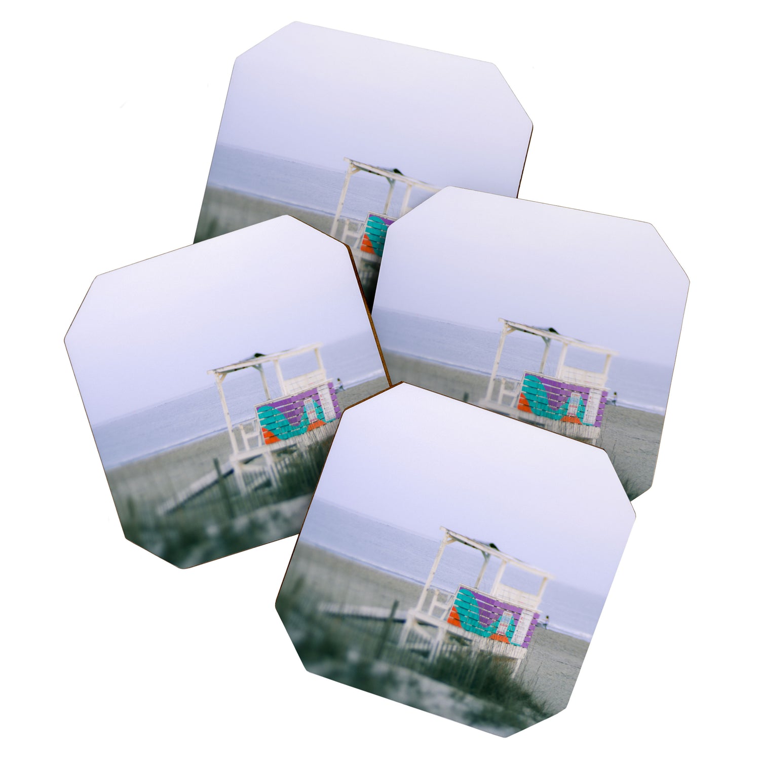 Colorful Lifeguard Stand Coaster Gallery Image 1