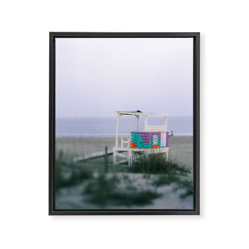 Colorful Lifeguard Stand Framed Canvas Print Gallery Image 6