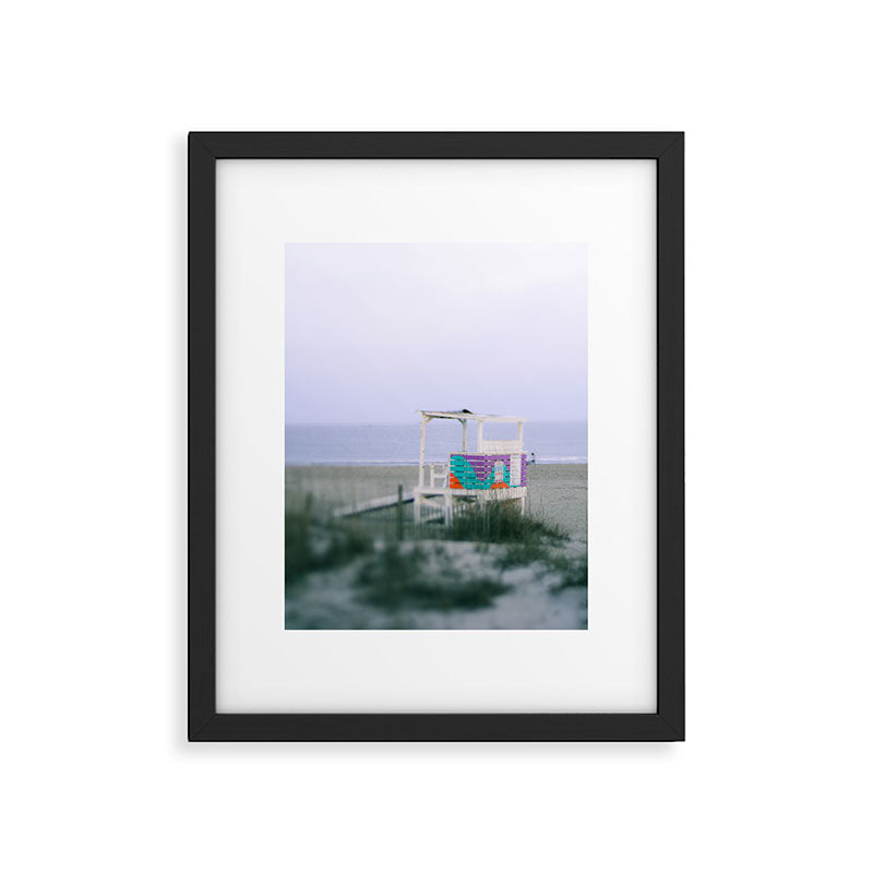 Colorful Lifeguard Stand Framed Art Print Gallery Image 5