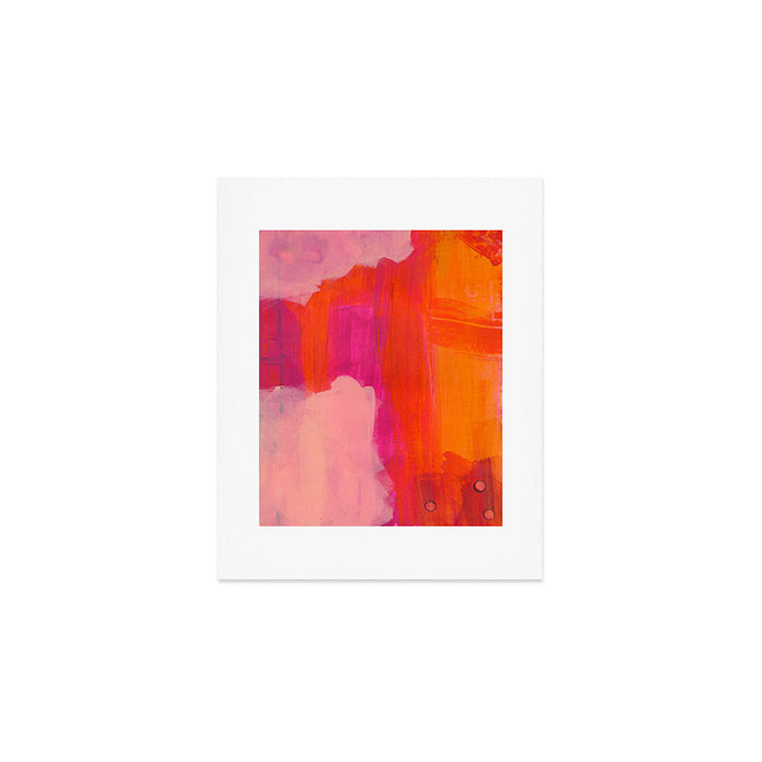 Colors of Love - colorful bright acrylic abstract painting Art Print Gallery Image 1