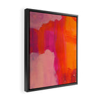 Colors of Love - colorful bright acrylic abstract painting Framed Canvas Print Gallery Image 2