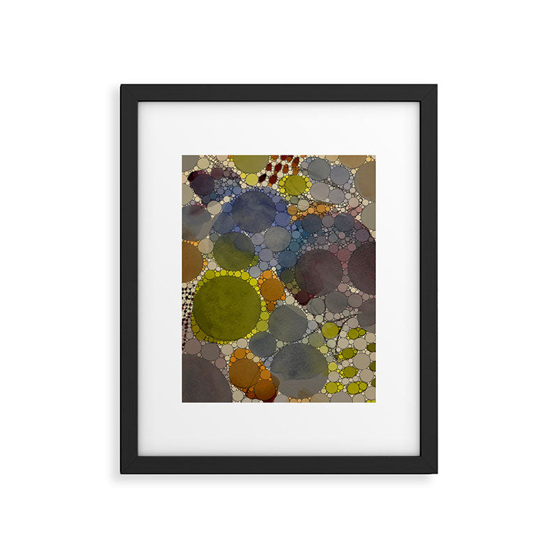 Complmentary - abstract art digital graphic design happy colorful whimsical art Framed Art Print Gallery Image 5