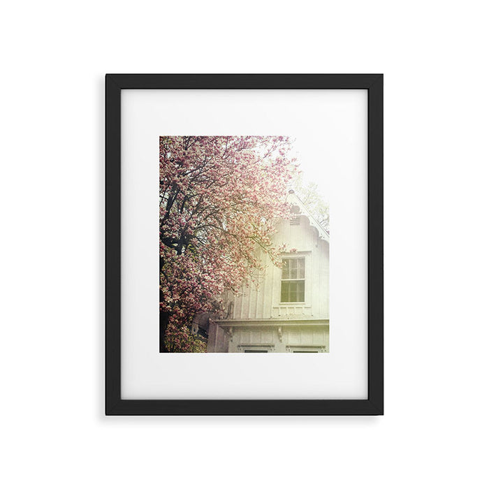 Cottage and Magnolias Framed Art Print Gallery Image 1