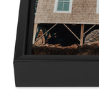Cottage by the Sea Framed Canvas Print Gallery Image 3