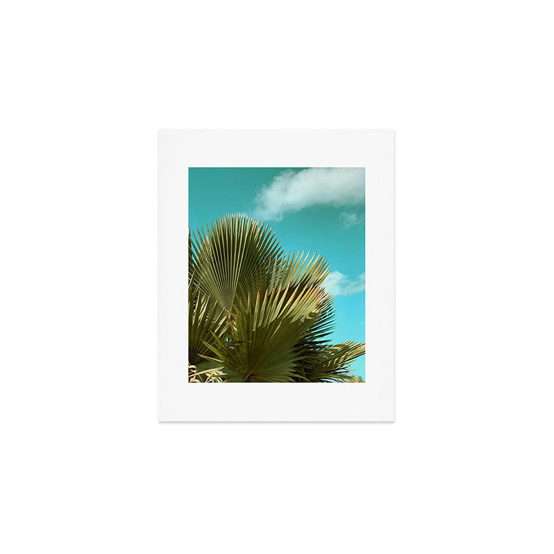 Cuban Palm and Clouds Art Print Gallery Image 1