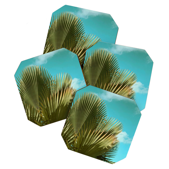 Cuban Palm and Clouds Coaster Gallery Image 1