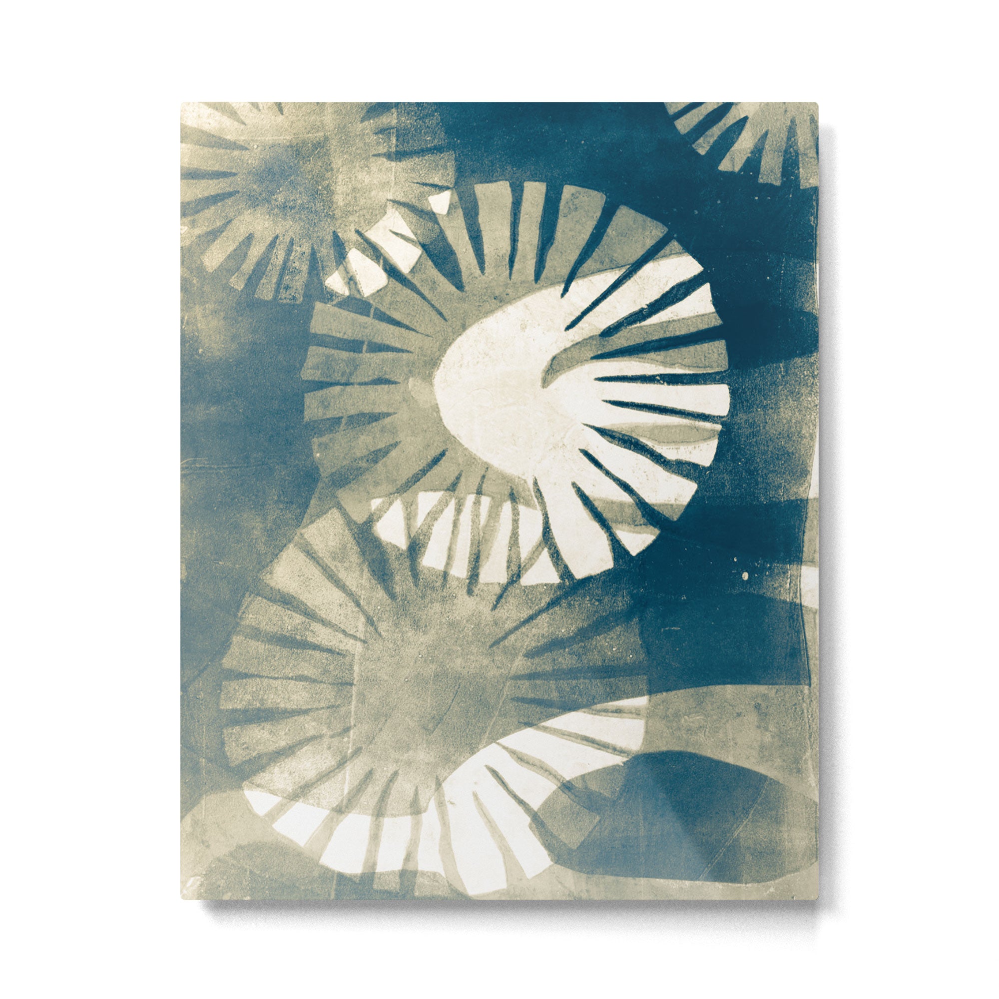 Cyanotype Mono Print 1 Metal Print Gallery Image 4