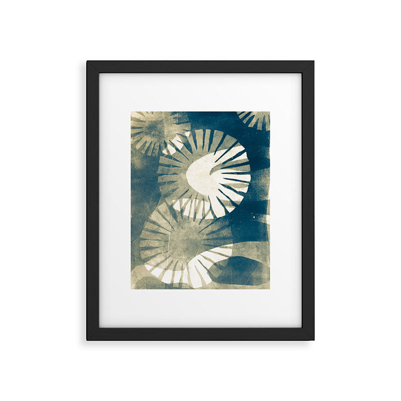 Cyanotype Mono Print 1 Framed Art Print Gallery Image 5