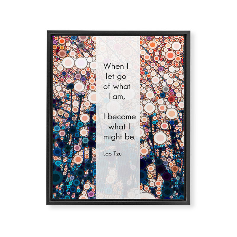 Daily Meditation Quote Framed Canvas Print Gallery Image 8