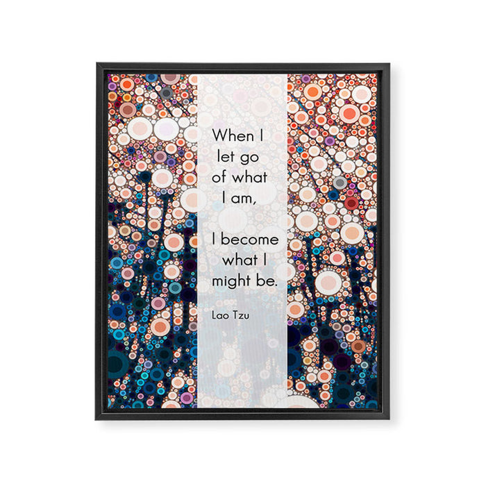 Daily Meditation Quote Framed Canvas Print Gallery Image 1
