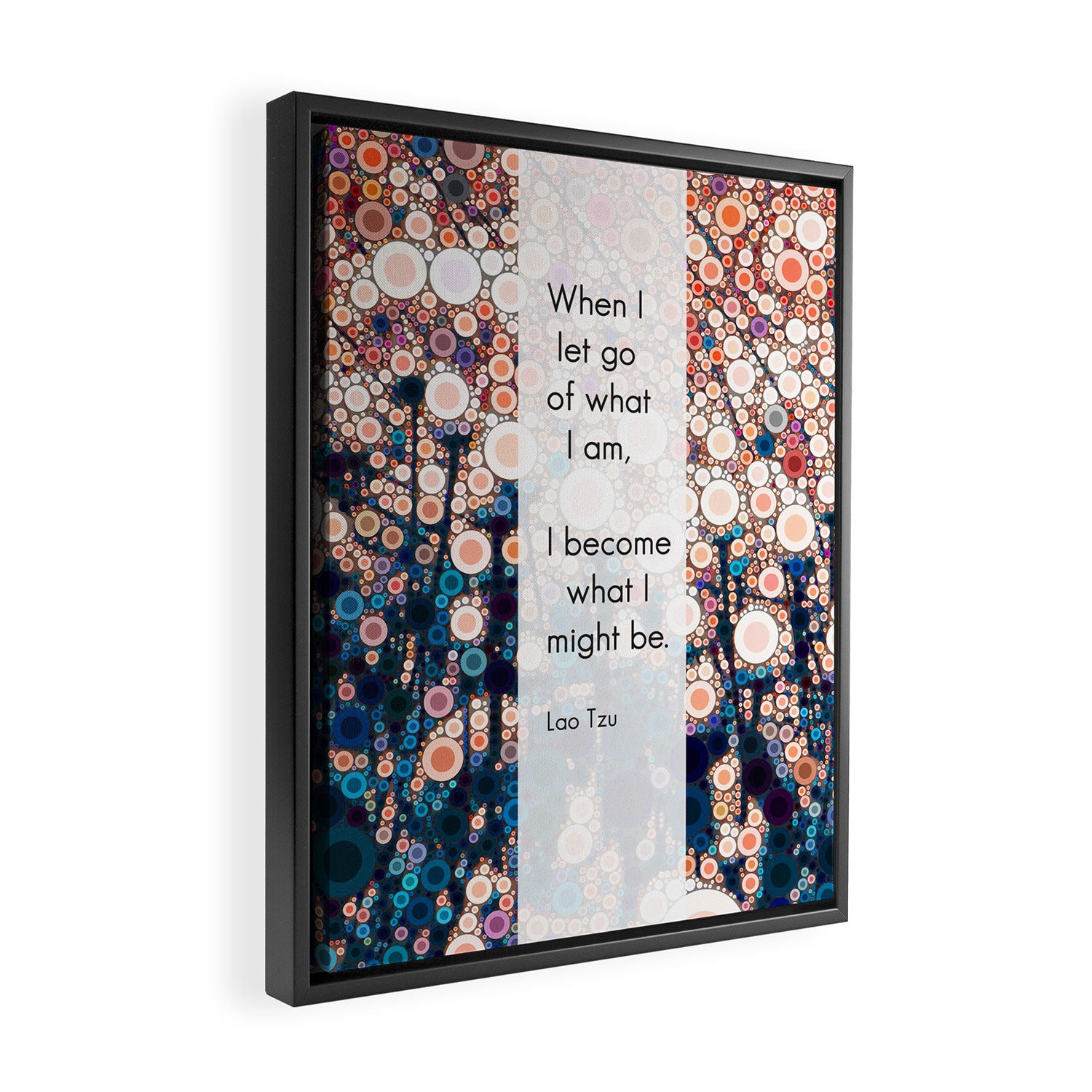 Daily Meditation Quote Framed Canvas Print Gallery Image 2