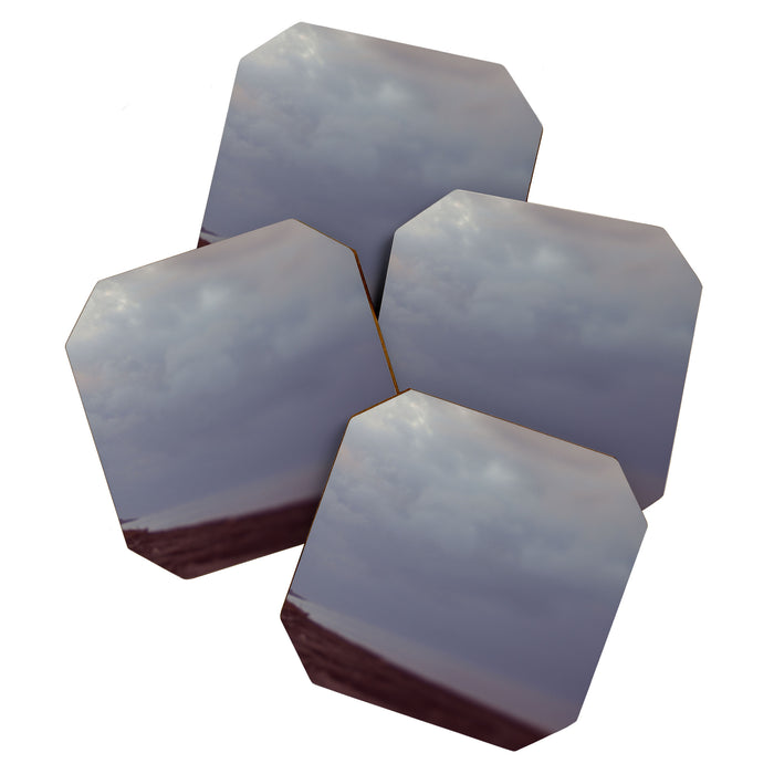 Day 287 By the Sea - abstract landscape clouds ocean travel Coaster Gallery Image 1