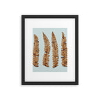 Deconstructed Fern x Minimalist botanical leaf autumn photograph Framed Art Print Gallery Image 5