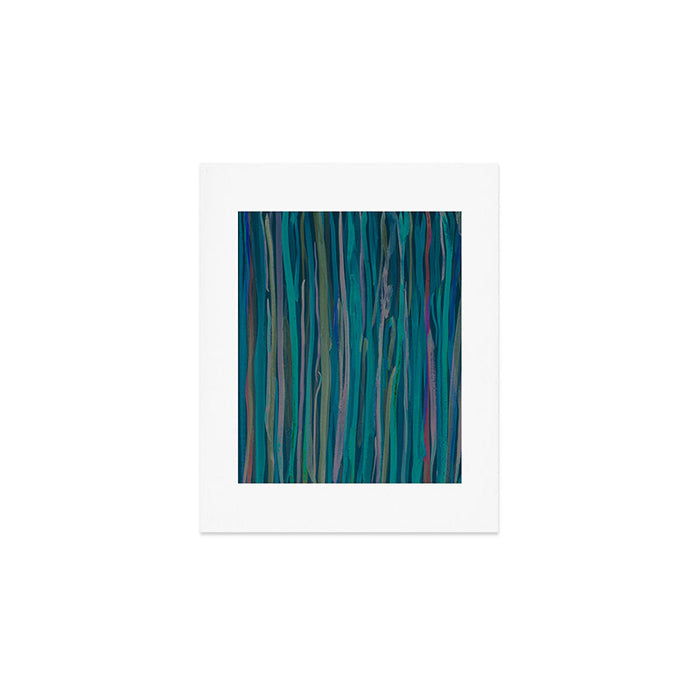 Deep Blue Sea - Ocean watercolor abstract painting Art Print Gallery Image 1