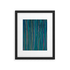 Deep Blue Sea - Ocean watercolor abstract painting Framed Art Print Gallery Image 5