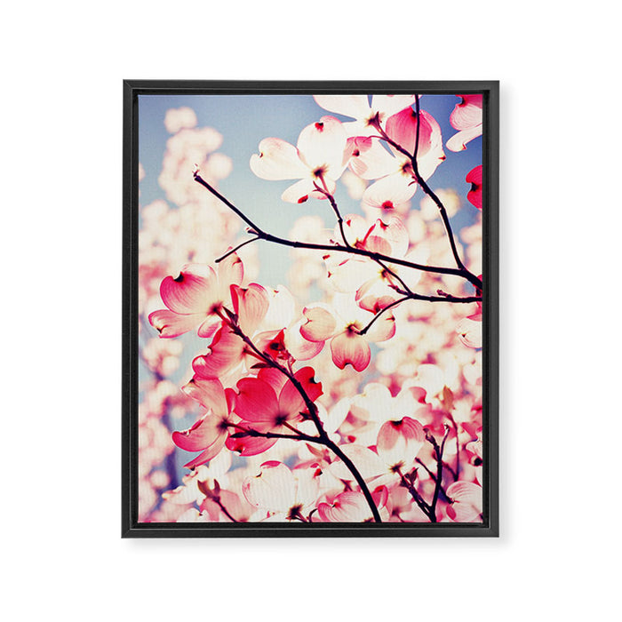 Dialogue With the Sky - Blue tones Framed Canvas Print Gallery Image 1