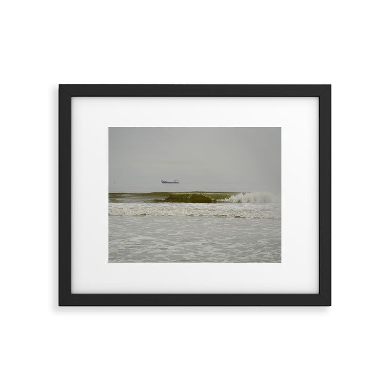 Distant Freighter Framed Art Print Gallery Image 5