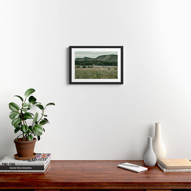Distant Mountains nature landscape photograph Framed Art Print Gallery Image 2