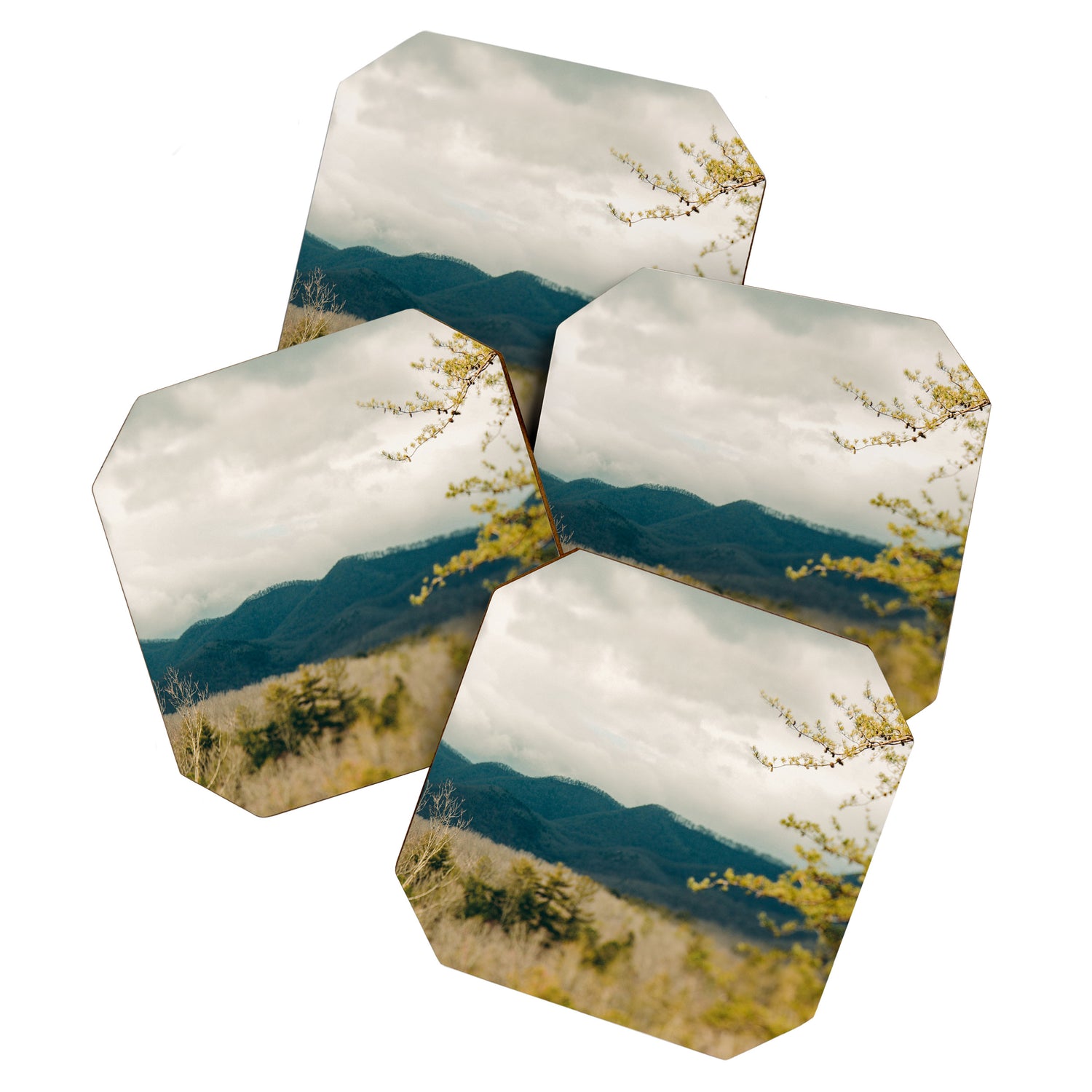 Early Spring in the Mountains north carolina blue ridge landscape photograph Coaster Gallery Image 1
