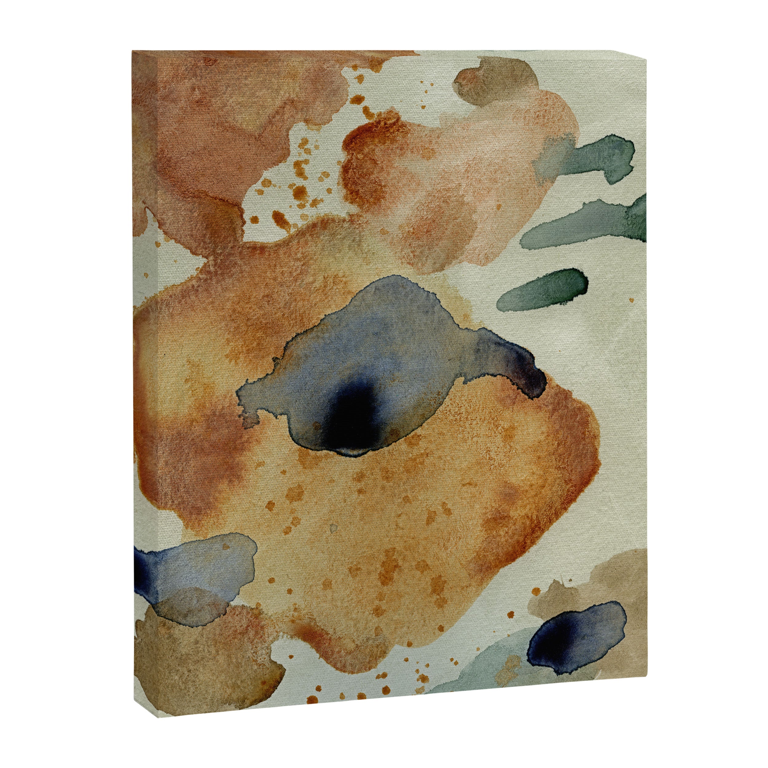 Equanimity contemporary abstract nature watercolor painting Canvas Print Gallery Image 3