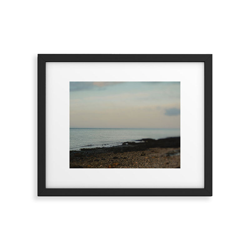 Evening By the Sea - Maine landscape seascape abstract minimal Framed Art Print Gallery Image 5