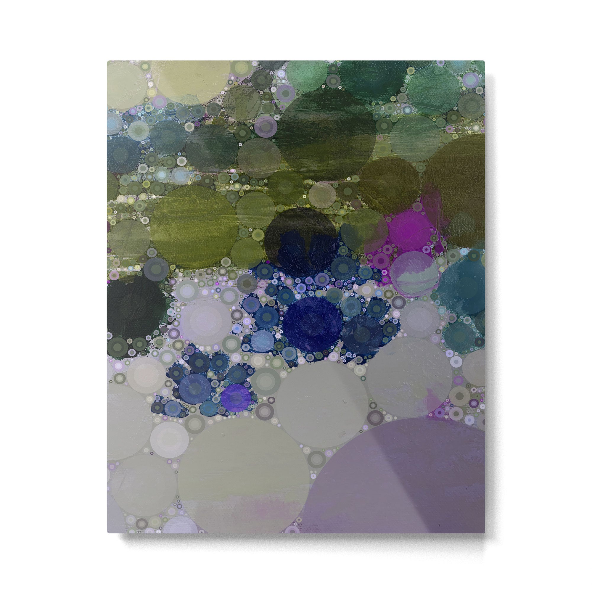 fig and ivy - contemporary colorful abstract design Metal Print Gallery Image 6