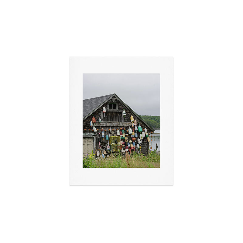 Fish House - travel photography Maine New England building Art Print Gallery Image 1