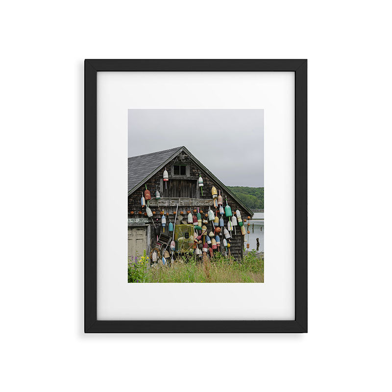 Fish House - travel photography Maine New England building Framed Art Print Gallery Image 5