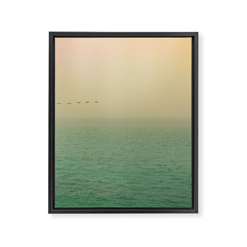 Flying Over the Sea Framed Canvas Print Gallery Image 6