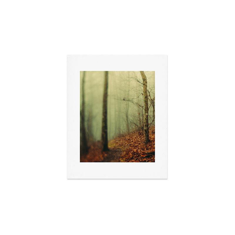 Forest Hike in the Fog Art Print Gallery Image 1
