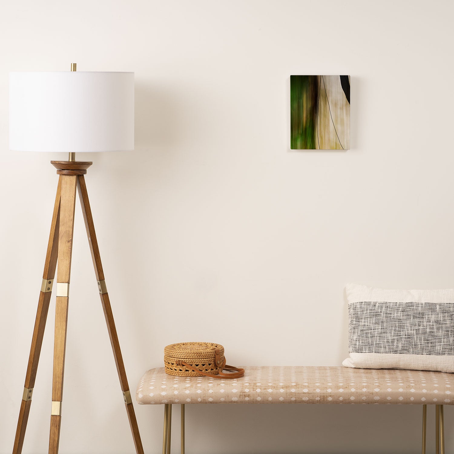 Forest, Water, Lines - abstract nature photograph long explosure Canvas Print Gallery Image 2