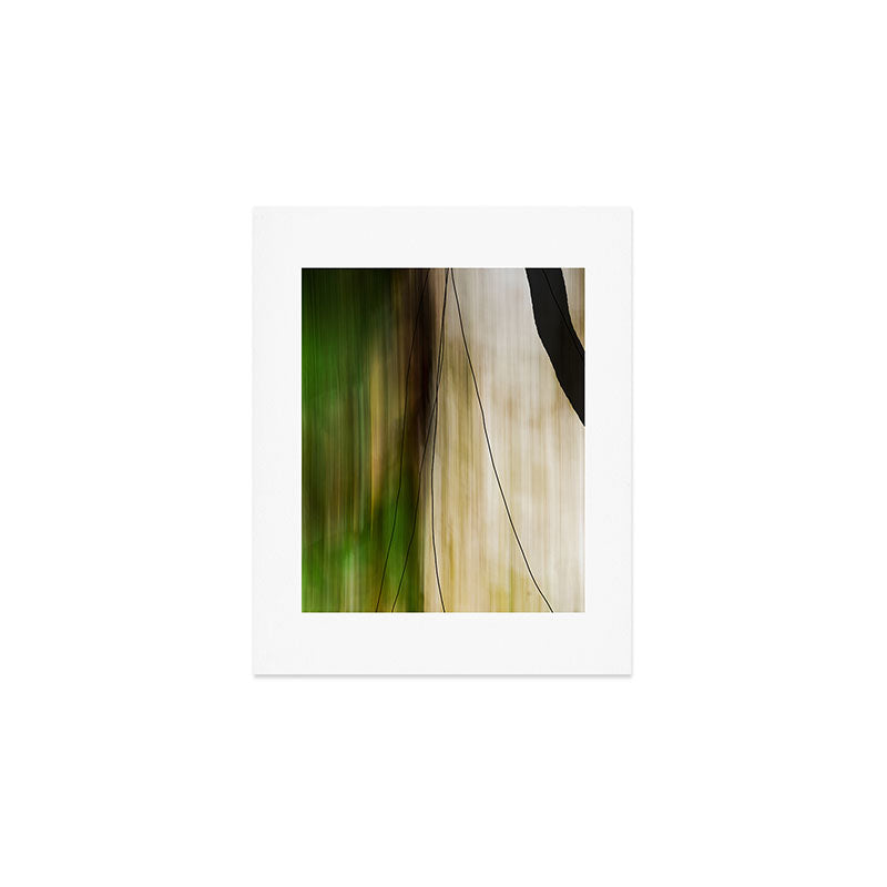 Forest, Water, Lines - abstract nature photograph long explosure Art Print Gallery Image 1