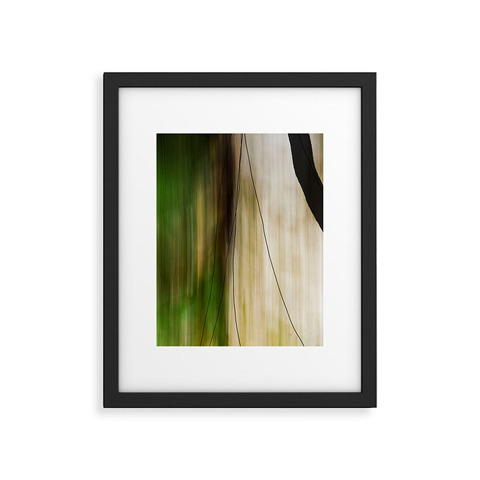 Forest, Water, Lines - abstract nature photograph long explosure Framed Art Print Gallery Image 1