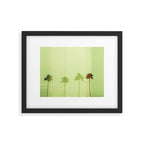 Four Palm Trees - Green Framed Art Print Gallery Image 5
