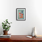 Grapefruit and Flowers Framed Art Print Gallery Image 2