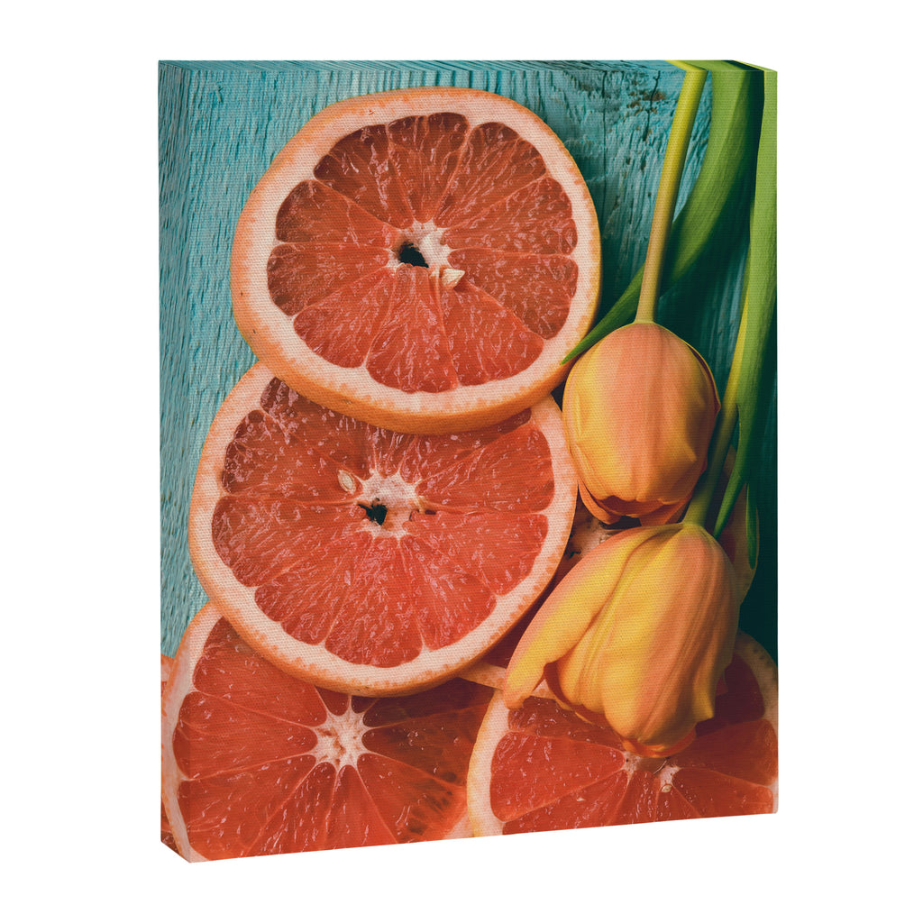 Grapefruit and Tulips Canvas Print Gallery Image 6