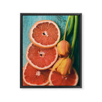 Grapefruit and Tulips Framed Canvas Print Gallery Image 6
