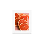 Grapefruit on Pink - still life floral photograph Art Print Gallery Image 1