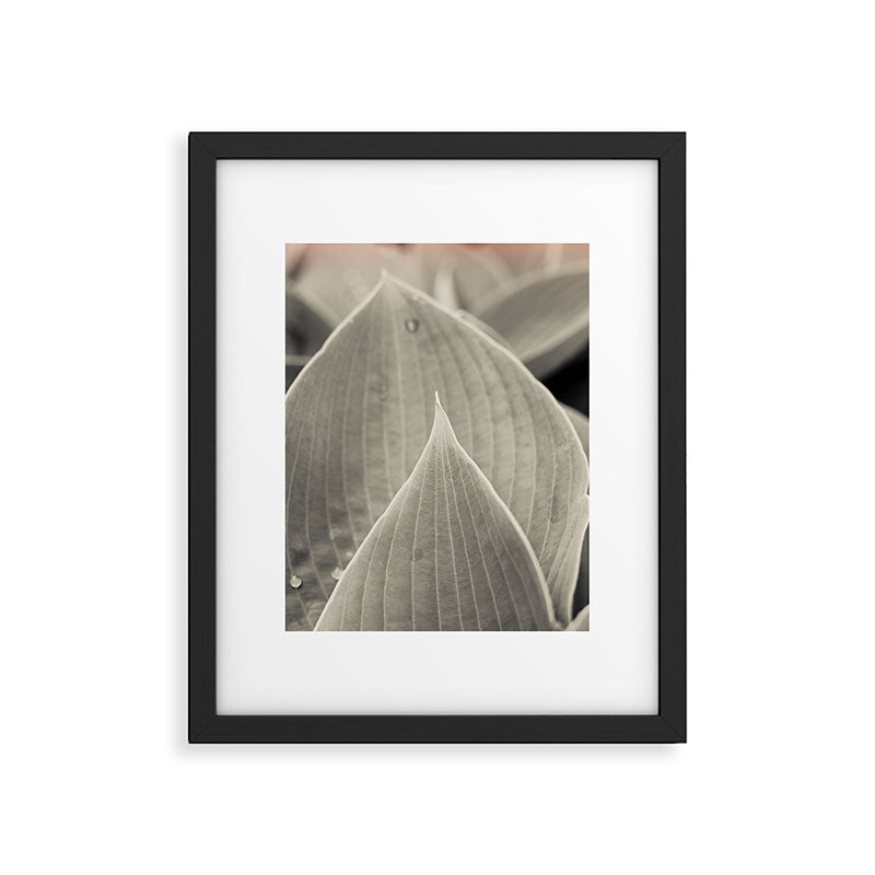 Gray Leaf Line Study Botanical Framed Art Print Gallery Image 5