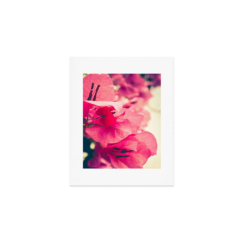 Happy Pink Flowers Art Print Gallery Image 1