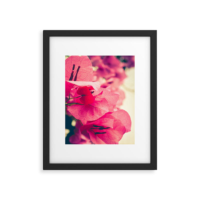 Happy Pink Flowers Framed Art Print Gallery Image 5