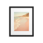 Her Mind Wandered Back and Forth With the Waves - michigan beach nature photograph Framed Art Print Gallery Image 5