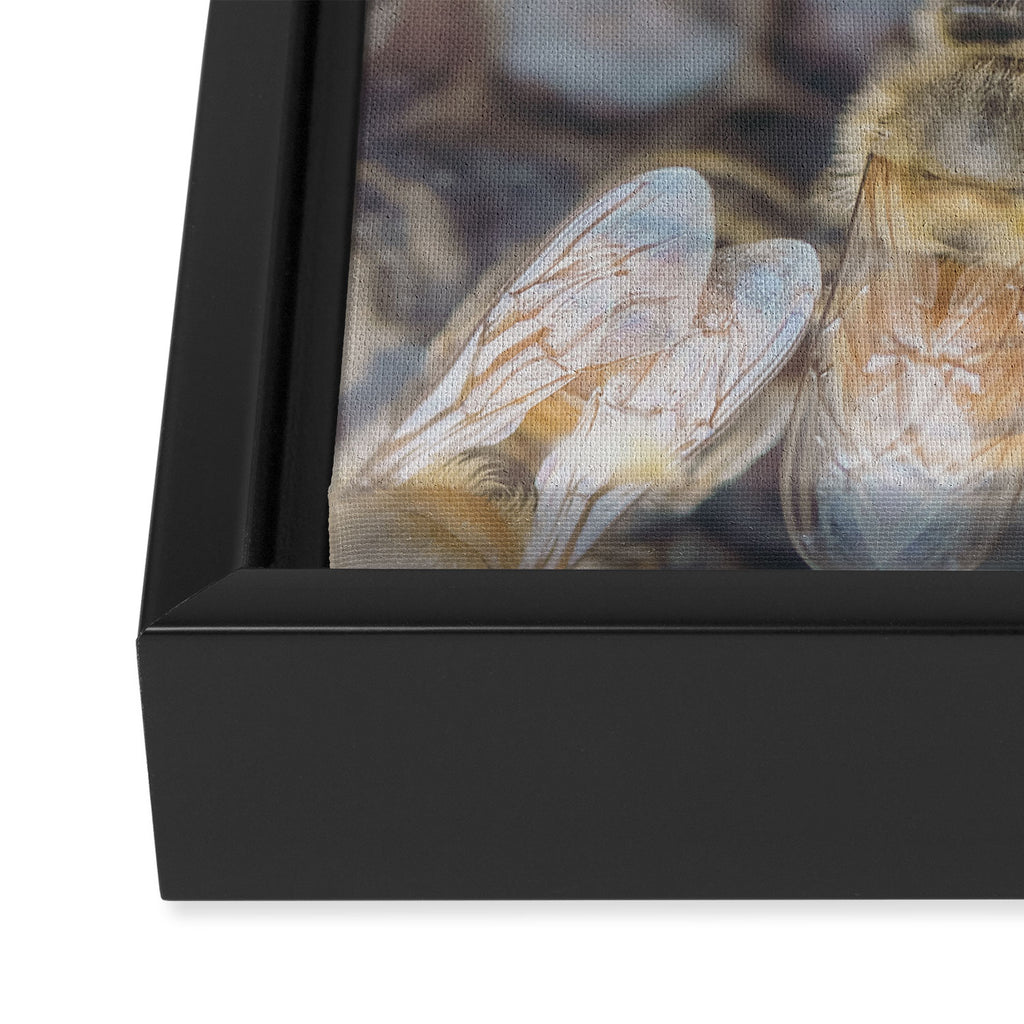 Honeybee Hive x environmental nature bee photograph Framed Canvas Print Gallery Image 3