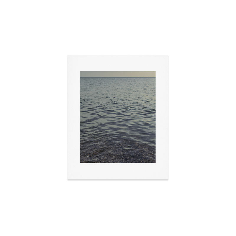 How Far is the Horizon - Lake Michigan nature travel photography Art Print Gallery Image 1