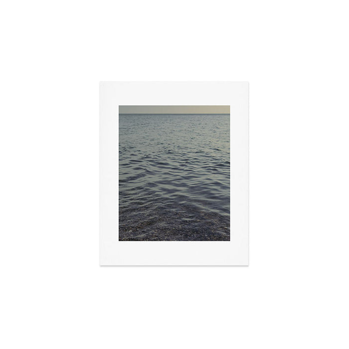 How Far is the Horizon - Lake Michigan nature travel photography Art Print Gallery Image 1