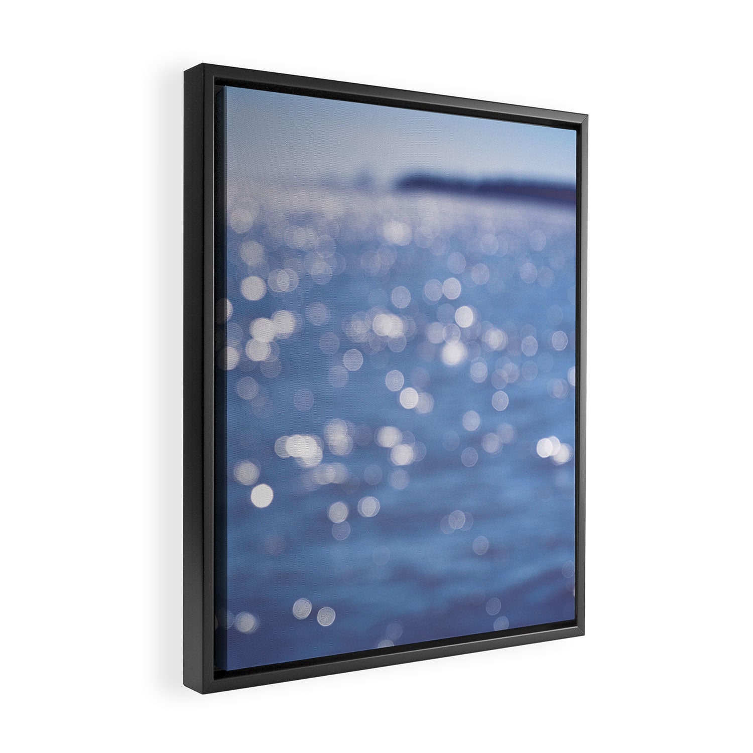 Indigo Sea Framed Canvas Print Gallery Image 2