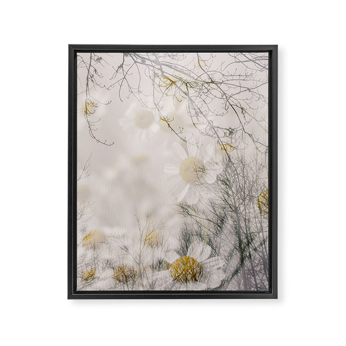 Invocation - double exposure nature botanical photograph Framed Canvas Print Gallery Image 1