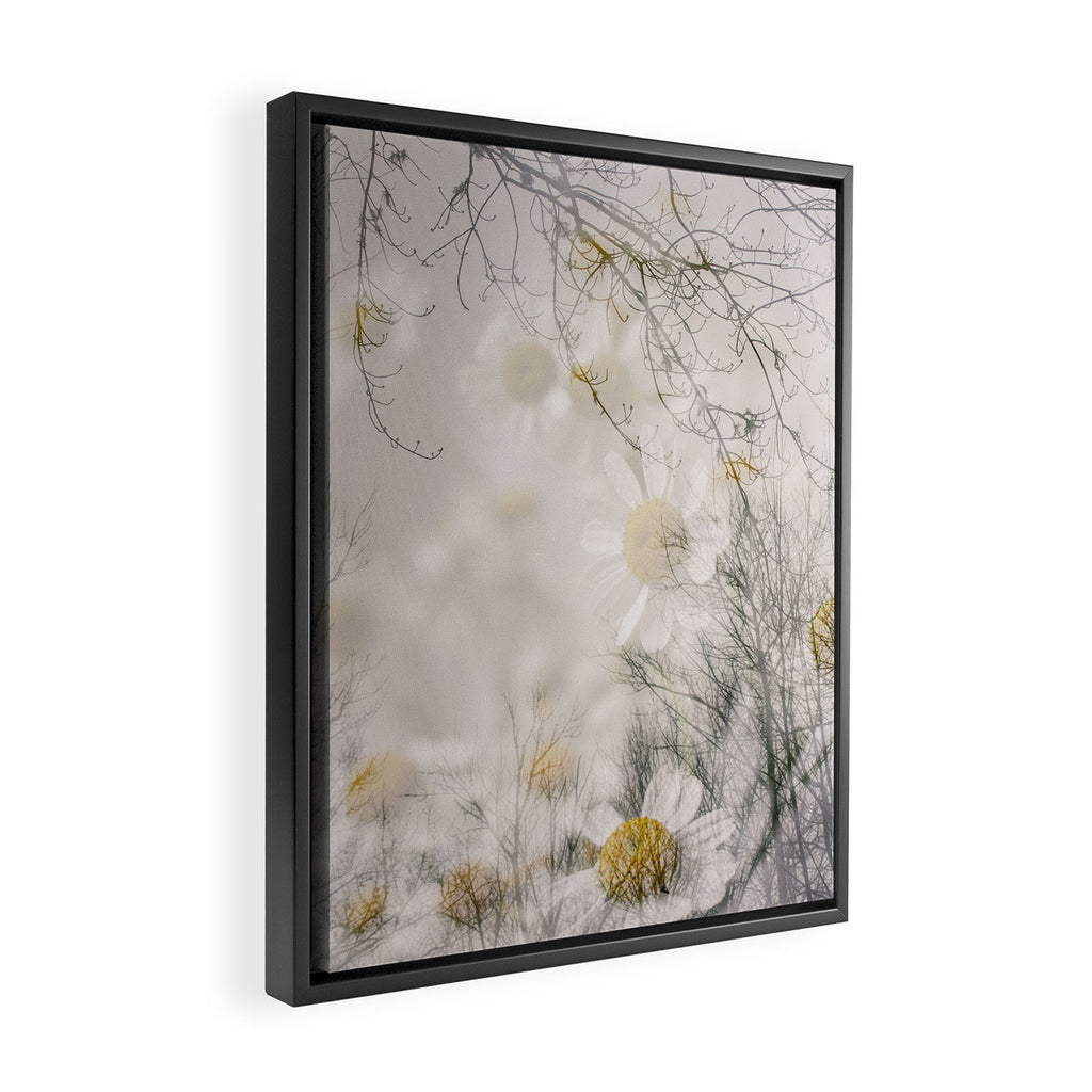Invocation - double exposure nature botanical photograph Framed Canvas Print Gallery Image 2