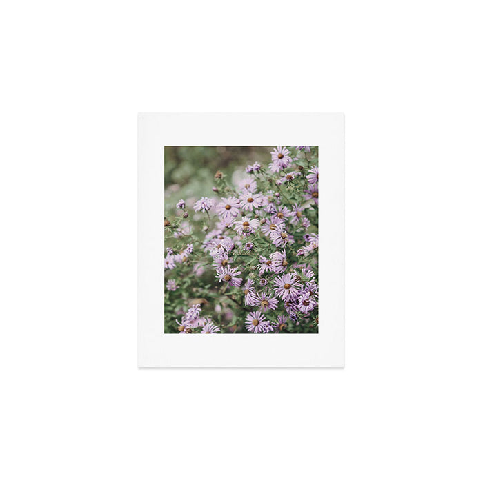Joyful Little Flowers x purple modern botanical photograph Art Print Gallery Image 1