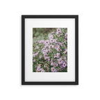Joyful Little Flowers x purple modern botanical photograph Framed Art Print Gallery Image 5
